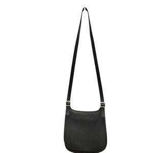 Vintage Coach Crossbody Leather Messenger Bag Style 9135 Boho Black Silver Rare